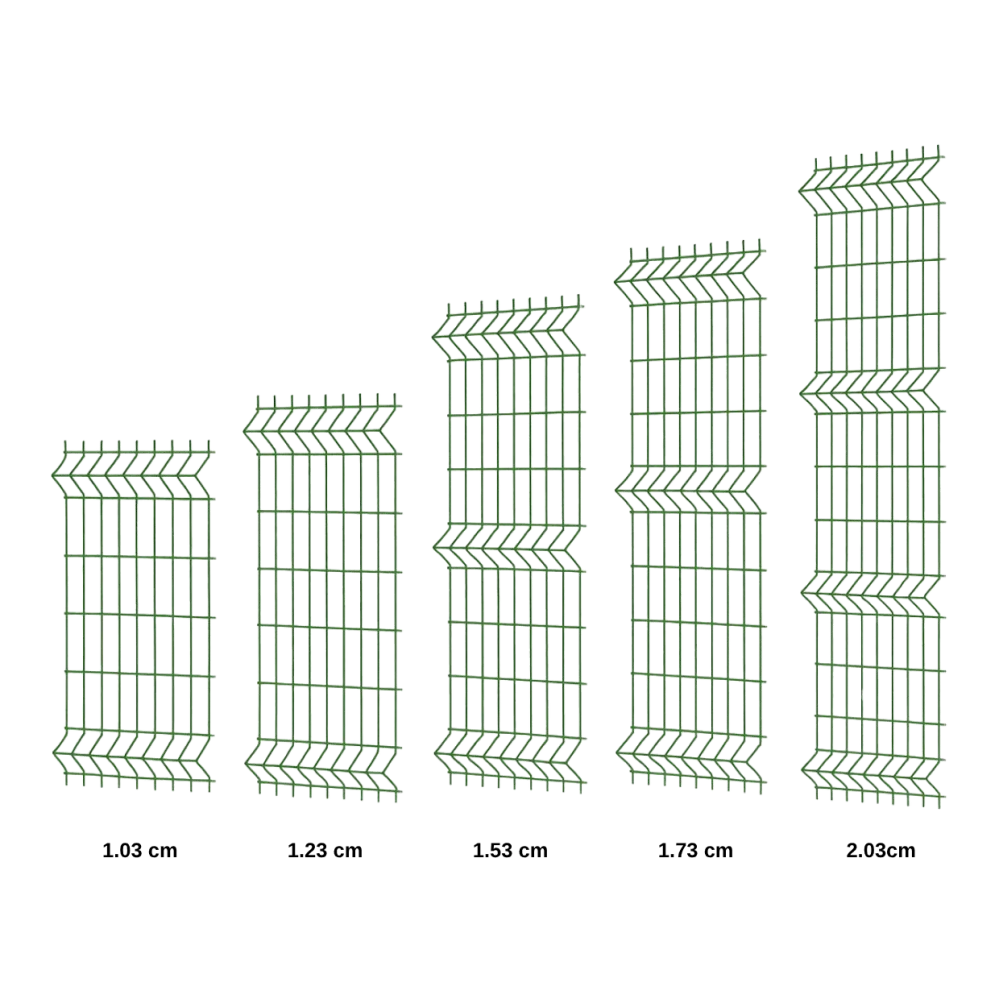 Single Panel Tel Çit - 4mm Panel Tel - Yeşil Panel Çit