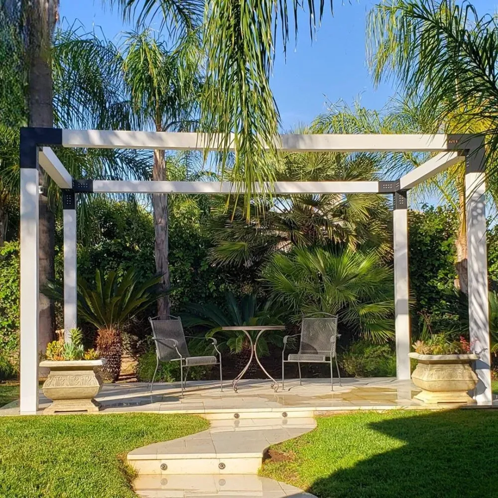 Kendin Yap Pergola Sistemi - Üstü Açık - 9×9 Kalas