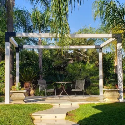 Kendin Yap Pergola Sistemi - Üstü Açık - 9×9 Kalas