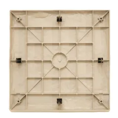 Dekoratif Bej Parke Taşı 40x40 cm Dekoratif bej renkli bahçe adım taşı ve sabitleme kazığı